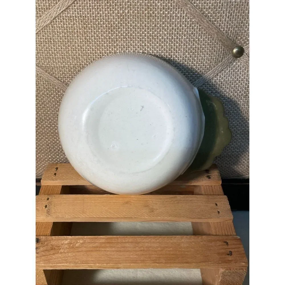 Vintage Pair of Individual Open Soup Bowls Servers Provincial Fruit Green by MET